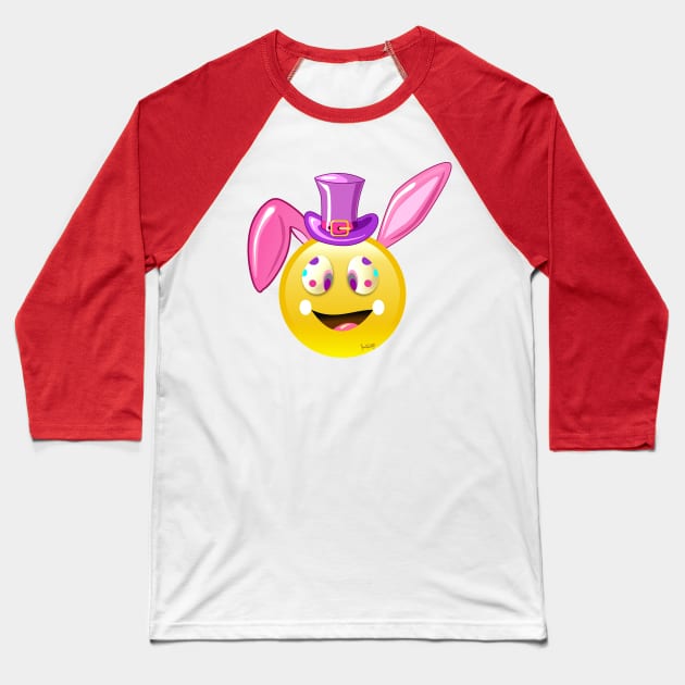 Easter Bunny Ears Emoji Shirt boys Girl Baseball T-Shirt by SidneyTees